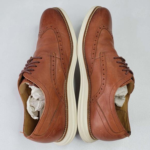 Cole Haan Men\'s ØriginalGrand Wingtip Oxford Shoes Size 10M Brown Lace Up main image 5